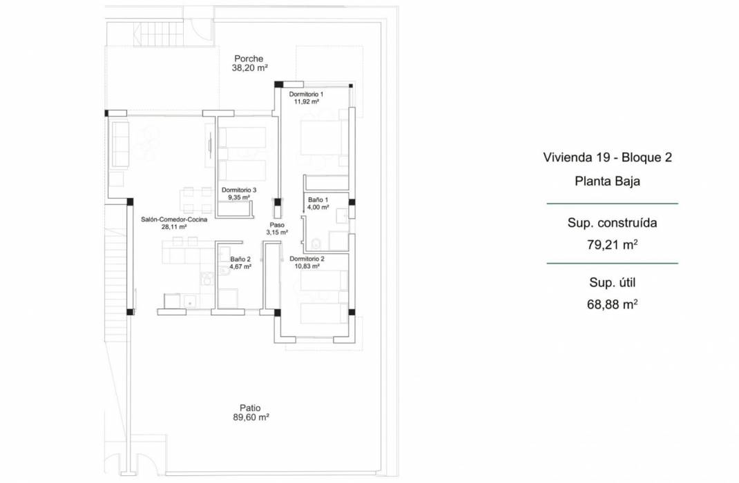 Nueva construccin  - Bungalow - Orihuela Costa - PAU 26