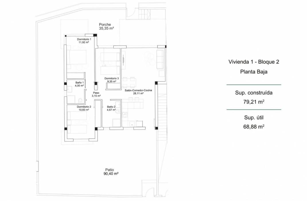 Nueva construccin  - Bungalow - Orihuela Costa - PAU 26