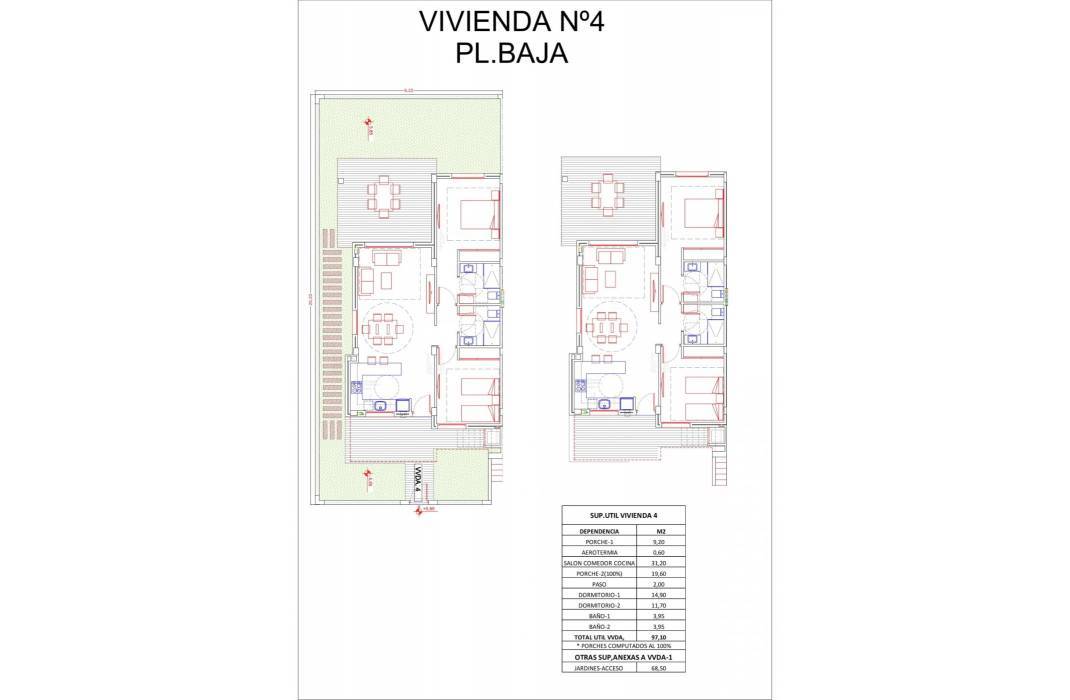 Nueva construccin  - Bungalow - Orihuela - Vistabella Golf