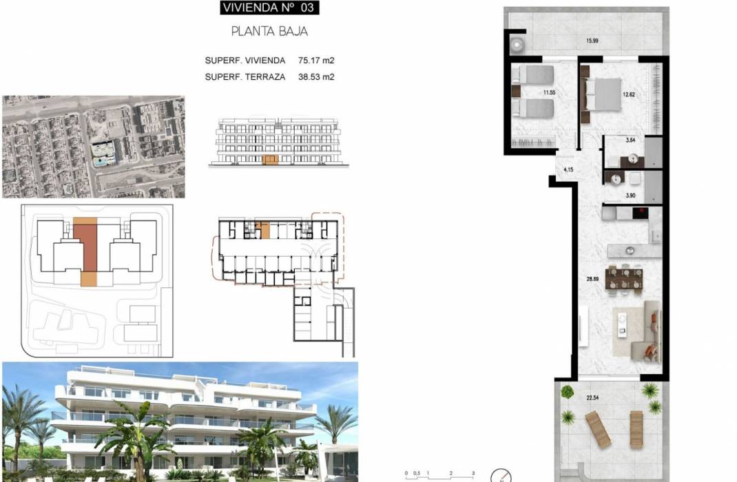 Nueva construccin  - Ground Floor - Orihuela Costa - Lomas de Cabo Roig