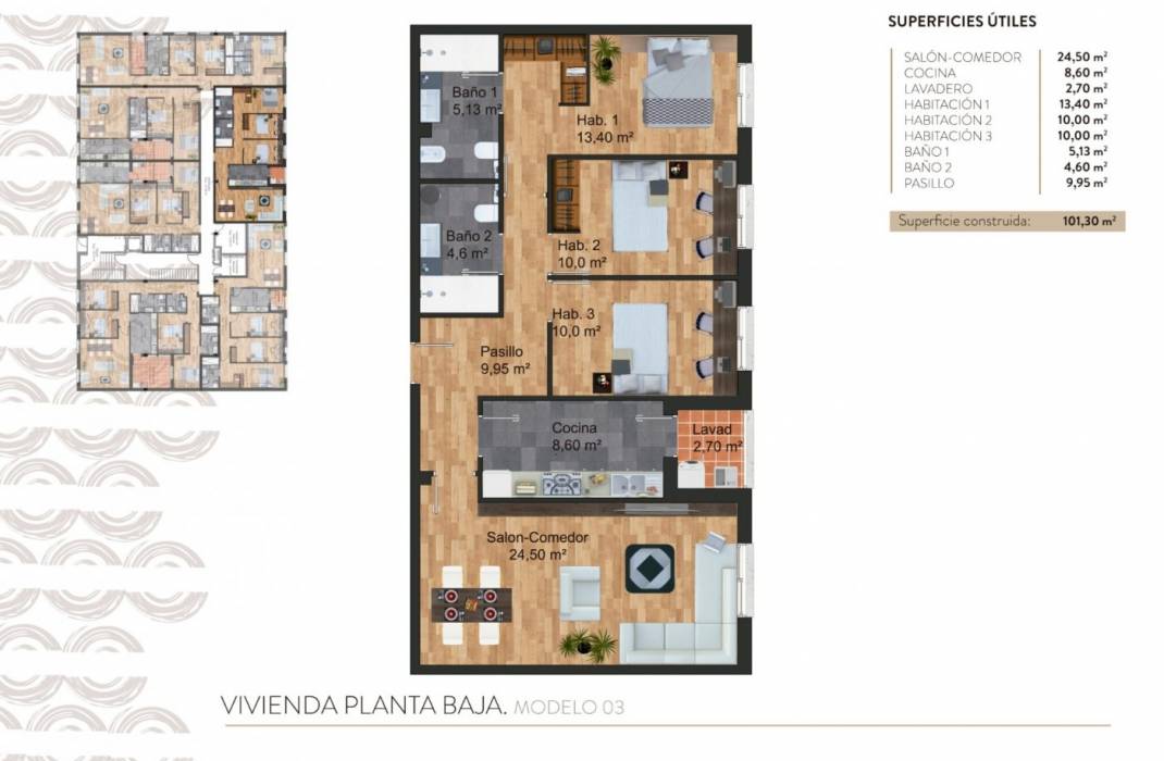 Nueva construccin  - Ground Floor - Torre - Pacheco - - CENTRO  -