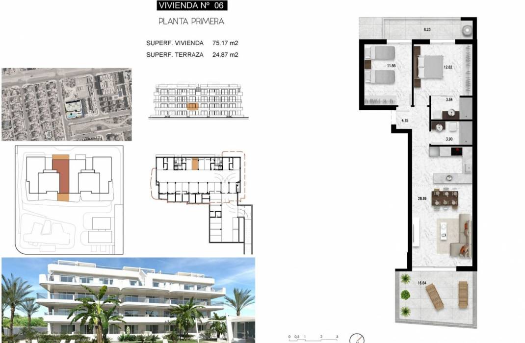 Nueva construccin  - Piso - Orihuela Costa - Lomas de Cabo Roig