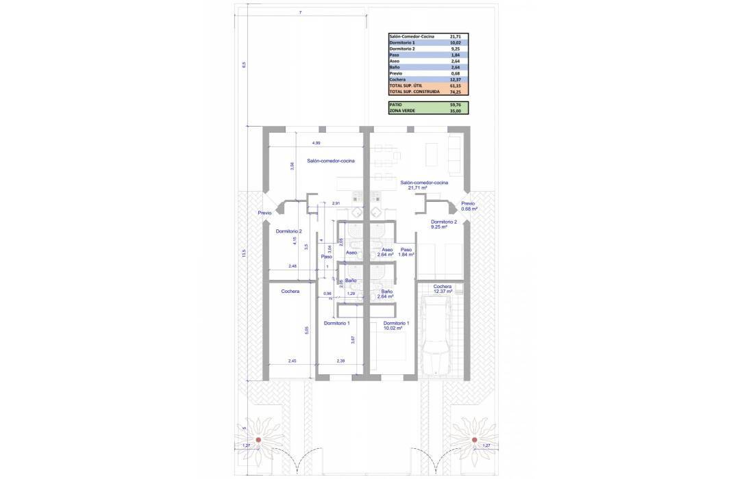 Nueva construccin  - Semi - Los Alcazares - Serena Golf