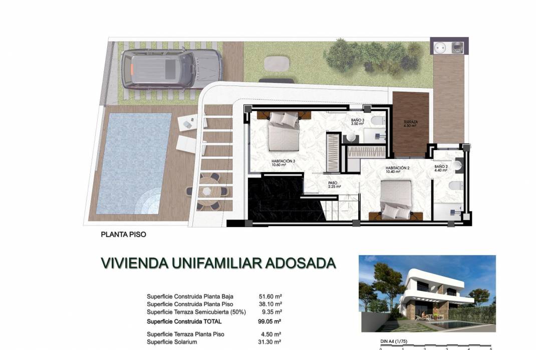 Nueva construccin  - Semi - Los Montesinos - La Herrada