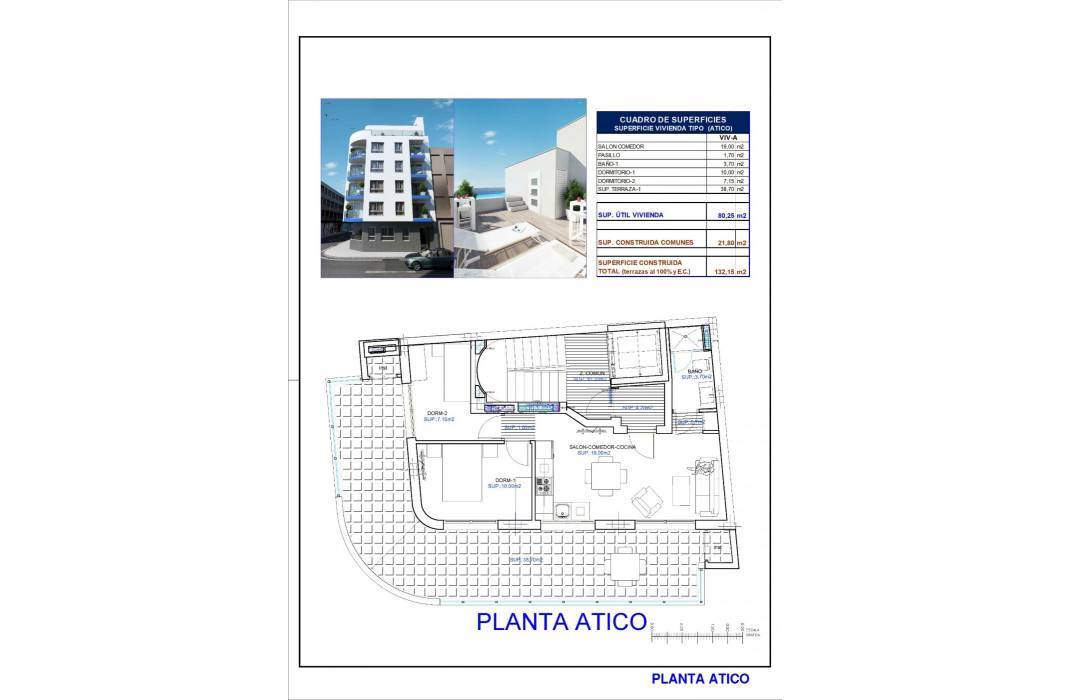 Nueva construcción  - Ático - Torrevieja - Playa de los Locos